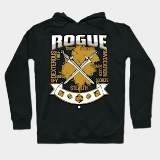 Rogue Tabletop Class Pen and Paper DnD Gift Hoodie